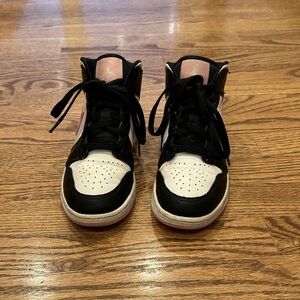 Nike Kids Black and White High-Top Sneakers